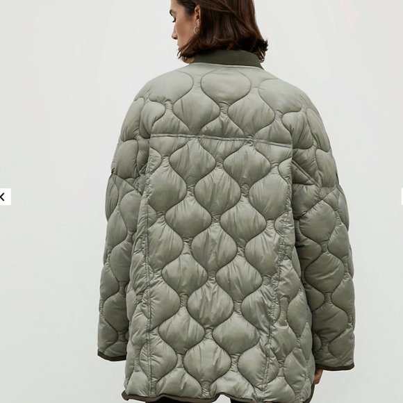 Khaki Ri Studio Quilted Jacket 